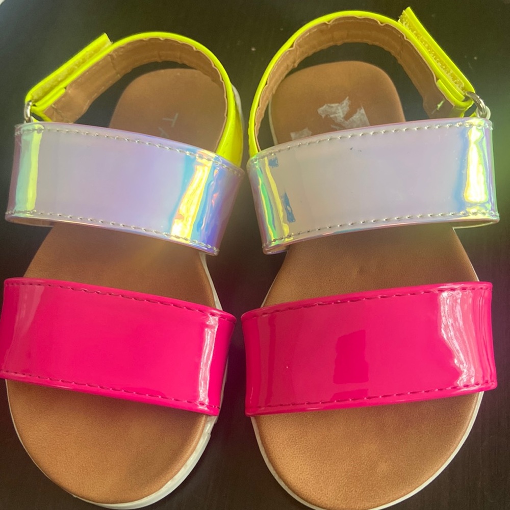 Toddler sandals never worn  to small for my daughter